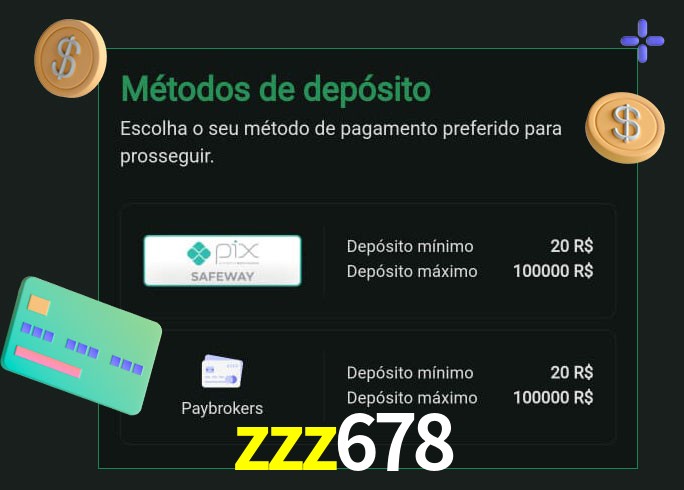 O cassino zzz678 oferece uma grande variedade de métodos de pagamento