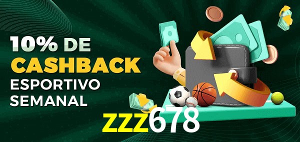 10% de bônus de cashback na zzz678